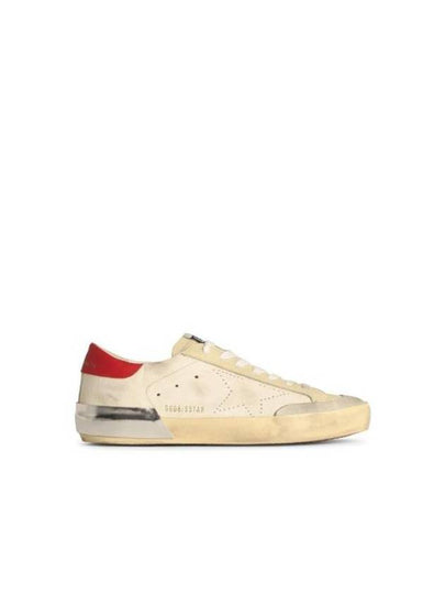 Superstar Leather Red Tab Low Top Sneakers White - GOLDEN GOOSE - BALAAN 2