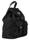 Triangle Logo Re Nylon Chain Mini Backpack Black - PRADA - BALAAN 5