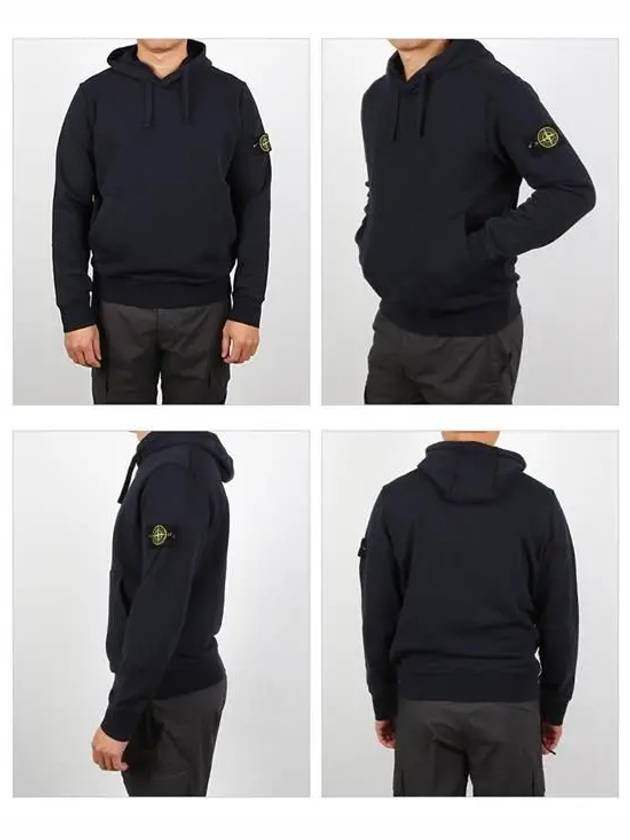 Wappen Patch Classic Fleece Hoodie Navy - STONE ISLAND - BALAAN 3