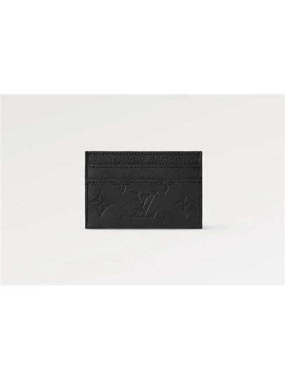 Monogram Double Card Wallet Black - LOUIS VUITTON - BALAAN 2