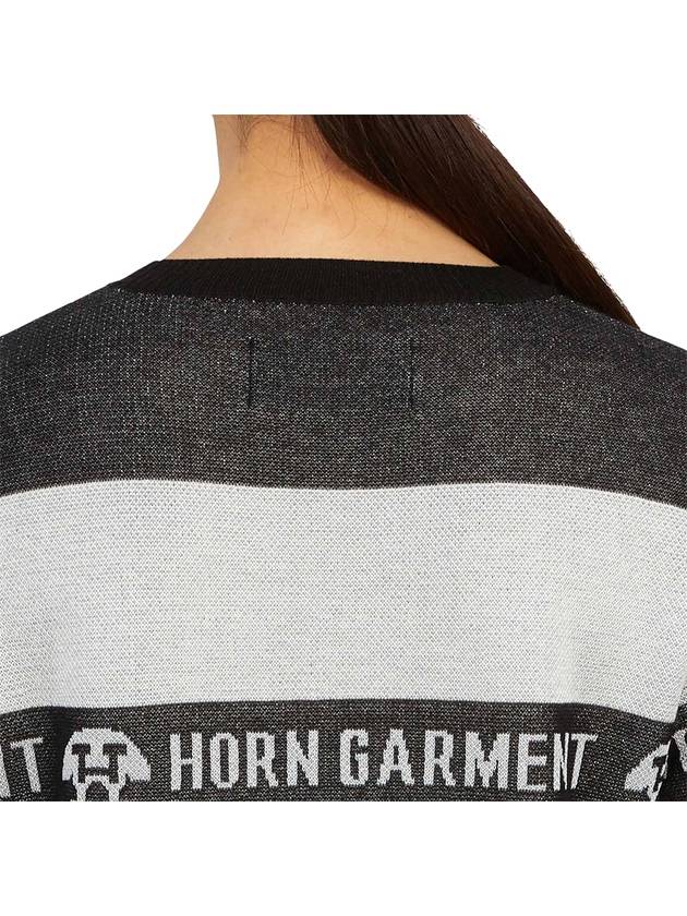 Golf Wear Knit HHW 2A AB52 BLACK - HORN GARMENT - BALAAN 7