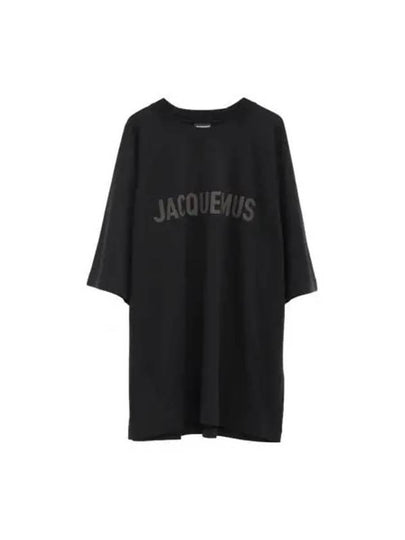 Le Typo Short Sleeve T-Shirt Black - JACQUEMUS - BALAAN 2