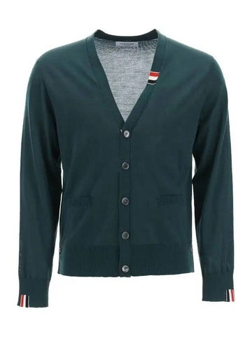 MKC489 AY1014 310 Wool Blend Cardigan Green Thom Browne - THOM BROWNE - BALAAN 1