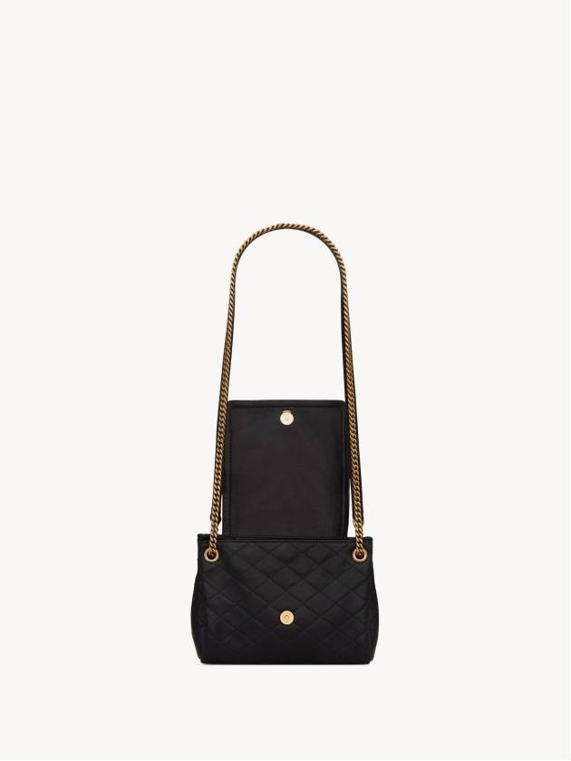 Nolita Lambskin Mini Bag Black - SAINT LAURENT - BALAAN 10