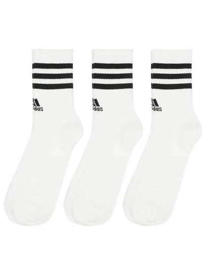 3S Crew Socks 3 Pairs White - ADIDAS - BALAAN 2