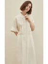 Women s Pintuck Shirt Long Dress Ivory - ARIFF - BALAAN 1