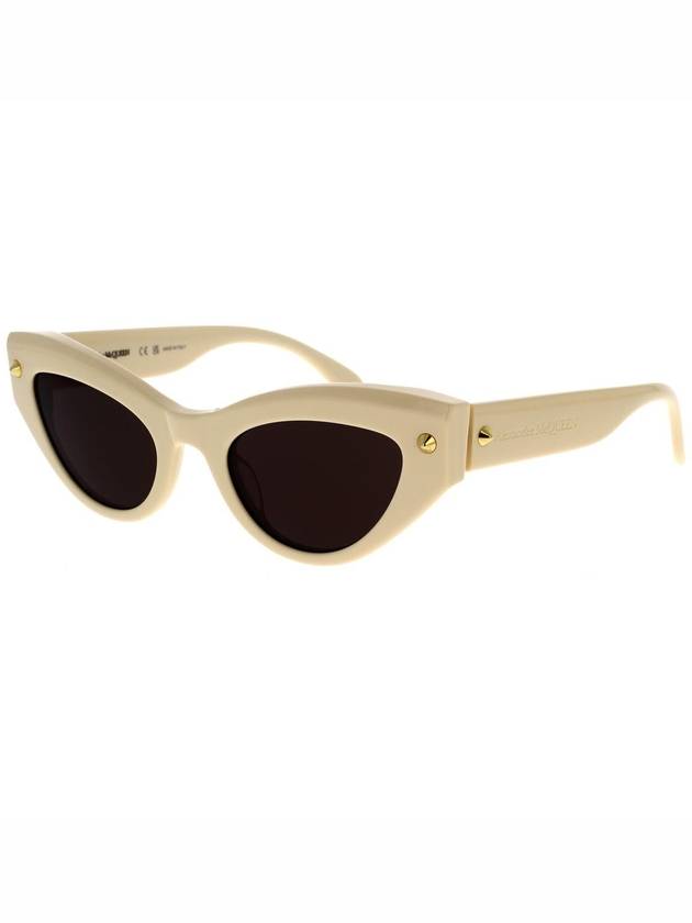 Sunglasses AM0407S 003 Ivory - ALEXANDER MCQUEEN - BALAAN 3