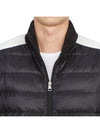 Logo Patch Nylon Padded Cardigan Black - MONCLER - BALAAN 9