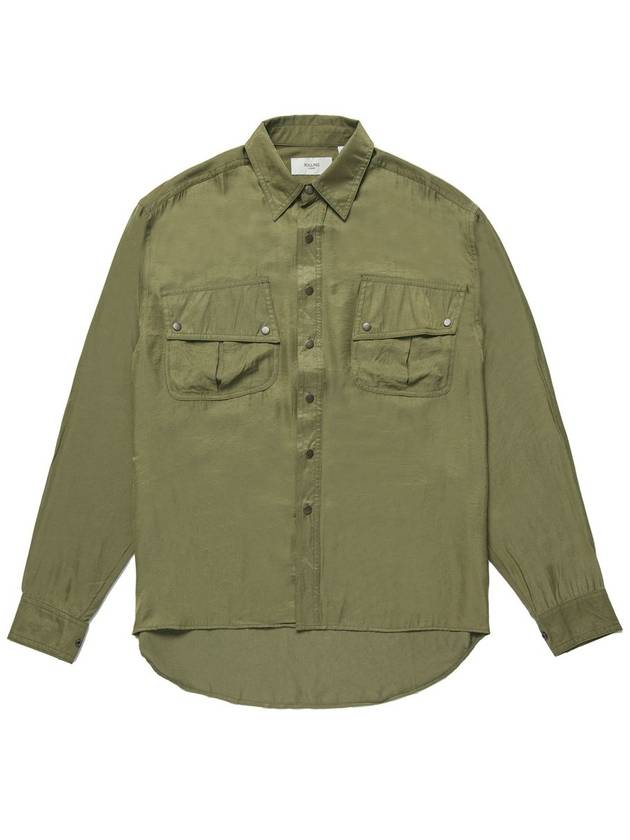 LOOSE FIT MILLITARY SHIRT KHAKI - ROLLING STUDIOS - BALAAN 2