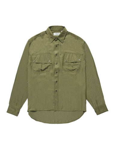 Loose Fit Military Shirt Khaki - ROLLING STUDIOS - BALAAN 1