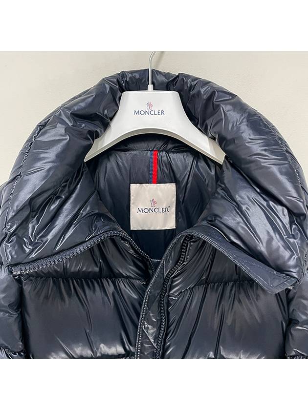 Women s Logo Patch DOURO Down Padded Short Jacket Navy 1A00069 595ZZ 778 - MONCLER - BALAAN 4