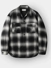 Ombre check quilted shirt jacket black - INDUST - BALAAN 2