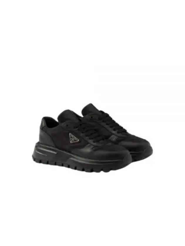 Prax 01 Low Top Sneakers Black - PRADA - BALAAN 2