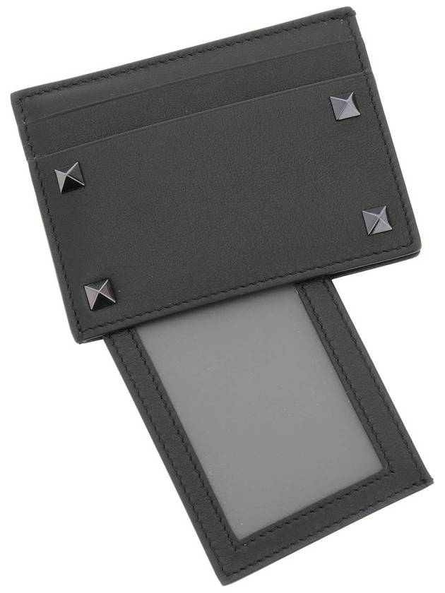 Rockstud Card Wallet Black - VALENTINO - BALAAN 4