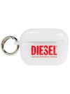 Logo Print Airpods Pro 2 Case White - DIESEL - BALAAN 1