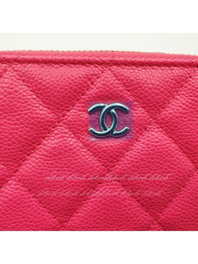 Mini pouch classic caviar card wallet hot pink gold coral - CHANEL - BALAAN 6