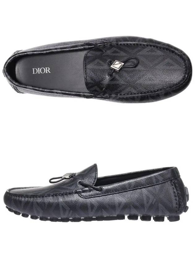 CD Diamond Drawstring Loafers Black - DIOR - BALAAN 4