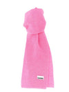 Logo Patch Wool Blend Muffler Pink - GANNI - BALAAN 1