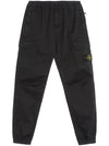 Wappen Patch Cargo Track Pants Black - STONE ISLAND - BALAAN 3