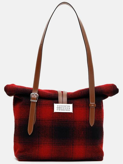 Paper Wool Medium Tote Shoulder Bag Red - MAISON MARGIELA - BALAAN 2