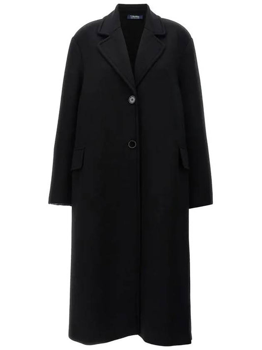 24SS RADICE Jersey Single Coat Black 2419901011 002 - MAX MARA - BALAAN 1