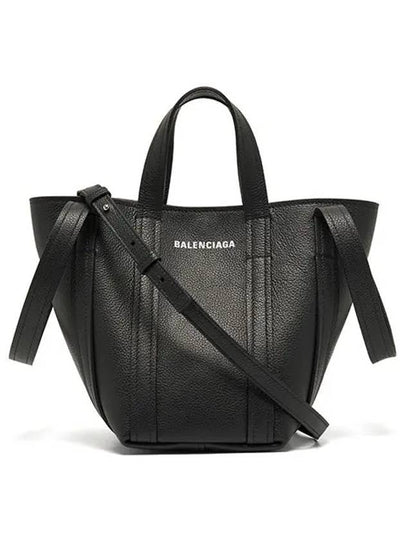 Everyday XS Grained Calfskin Shoulder Tote Bag Black - BALENCIAGA - BALAAN 2