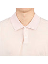 Men's Lightweight Cotton Blend Jersey Polo Shirt Pink - DIOR - BALAAN 7