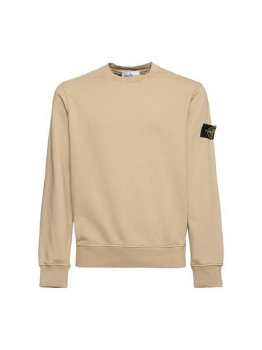 6100044 Organic Cotton Fleece Sweatshirt Desert - STONE ISLAND - BALAAN 1