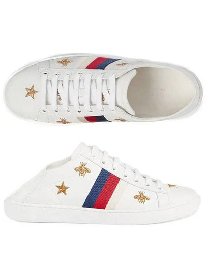 Women's Ace Bee Star Low Top Sneakers White - GUCCI - BALAAN 2