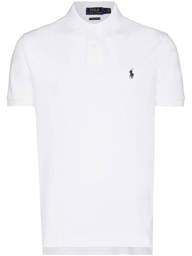 Men's Embroidered Logo PK Shirt White - POLO RALPH LAUREN - BALAAN 2