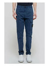 Men's Wappen Patch Cargo Straight Pants Blue - STONE ISLAND - BALAAN 4