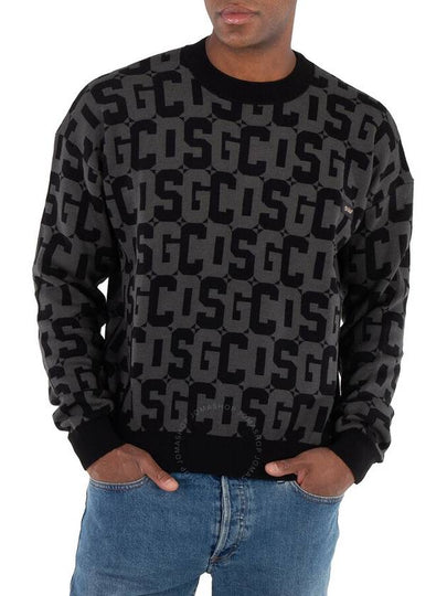 GCDS Wool Black Sweater, Size Medium - GCDS - BALAAN 2