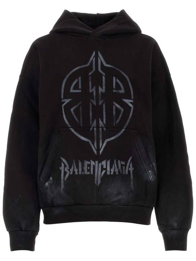 Balenciaga 'Metal Bb Stencil' Hoodie - BALENCIAGA - BALAAN 4