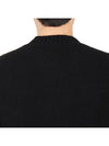 Men's Crew Neck Wool Knit Top Black - TEN C - BALAAN 8