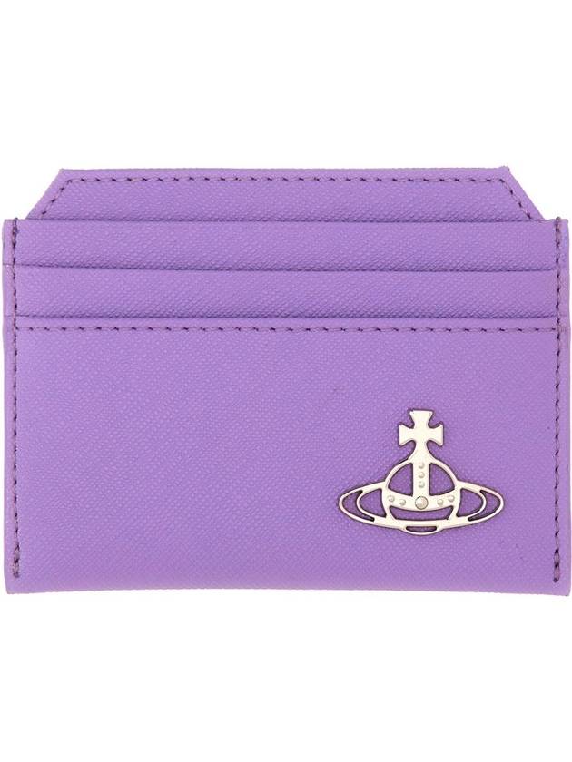 ORB Logo Card Wallet Purple - VIVIENNE WESTWOOD - BALAAN 2