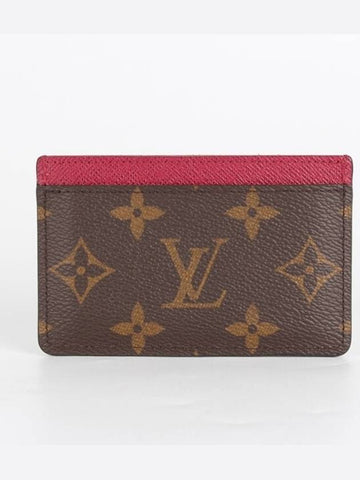 Fuchsia card wallet - LOUIS VUITTON - BALAAN 1