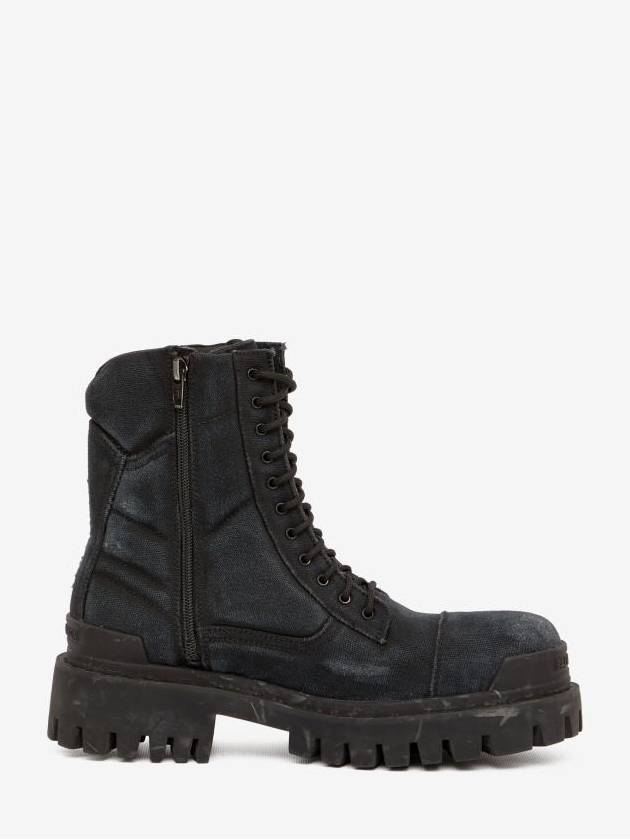 Worn Effect Combat Wolker Boots Black - BALENCIAGA - BALAAN 9