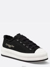 Walk'n Platform Cotton Canvas Low Top Sneakers Black - DIOR - BALAAN 3