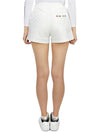 Women's Triple Rain Jersey Shorts White - HORN GARMENT - BALAAN 5