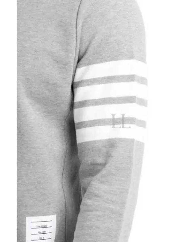 4 Bar Loopback Jersey Sweatshirt Light Grey - THOM BROWNE - BALAAN 2