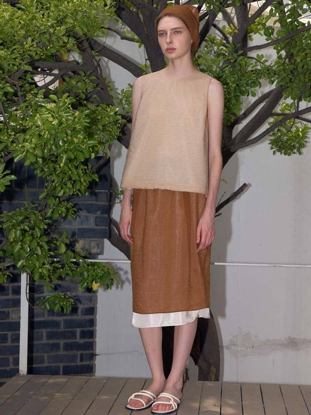 mild sheer vloume skirt brown - KILHOUETTE - BALAAN 1