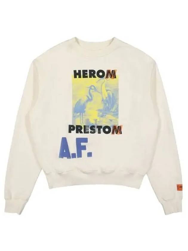 AF Authorized Logo Sweatshirt White - HERON PRESTON - BALAAN 2