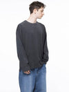 Men s M243TP03CH Pigment Slit Long Sleeve T Shirt Charcoal - CHANCE'S NOI - BALAAN 2