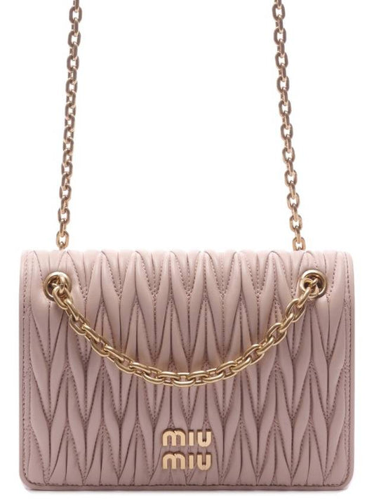 Women s Materasse Chain Shoulder Bag 5BP065 N88 F0236 V OLO 24F - MIU MIU - BALAAN 1