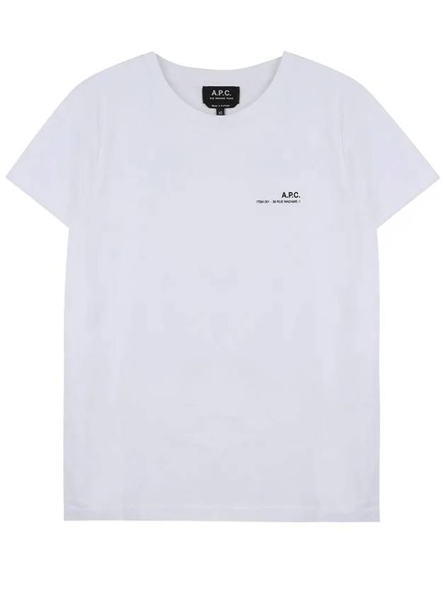 Item Logo Crew Neck Short Sleeve T-Shirt White - A.P.C. - BALAAN 2