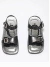 Double Strap Sandals Black - PRADA - BALAAN 2