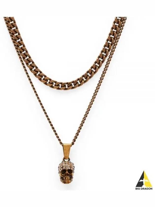 Double Skull Necklace Gold - ALEXANDER MCQUEEN - BALAAN 2