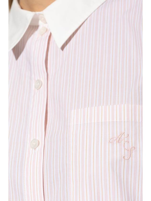 Acne Studios Shirt With Logo, Women's, Pink - ACNE STUDIOS - BALAAN 5