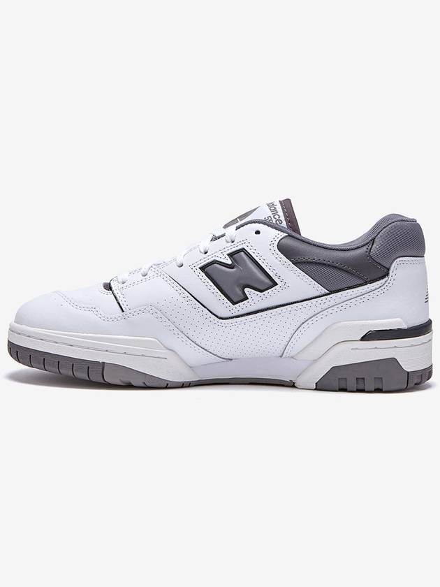 550 Logo Low Top Sneakers White Grey - NEW BALANCE - BALAAN 5