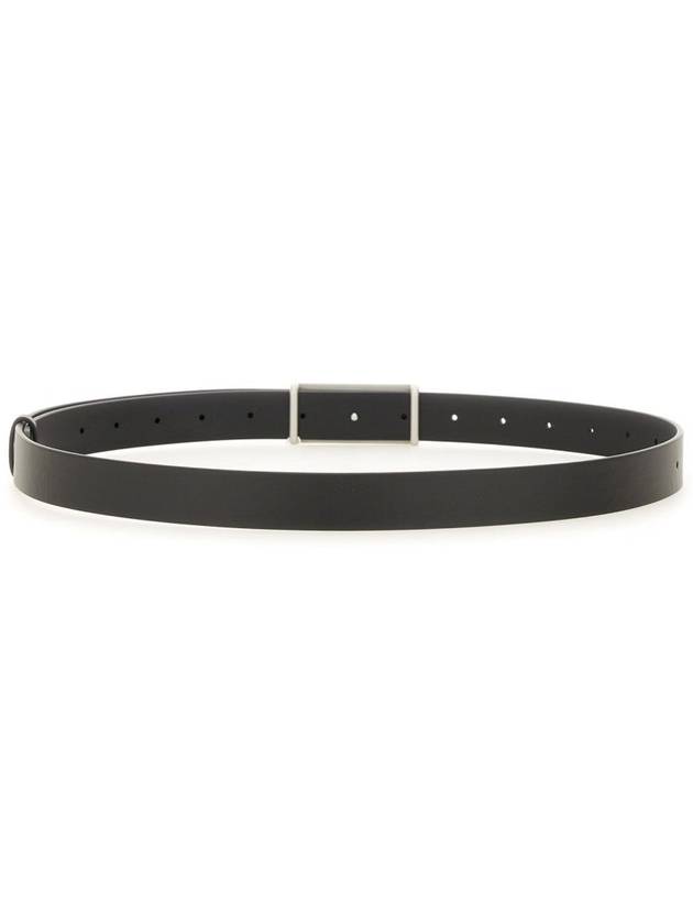 Numeric Logo Buckle Tag Leather Belt Black - MAISON MARGIELA - BALAAN 4